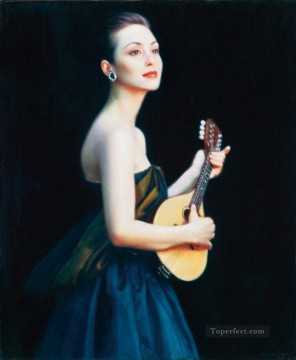 150の主題の芸術作品 Painting - 女性パフォーマー 中国のチェン・イーフェイ